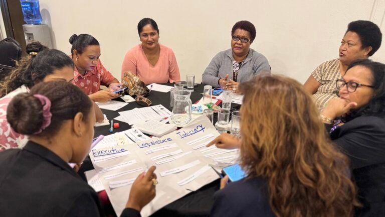 EFWIP candidate training session in Fiji
