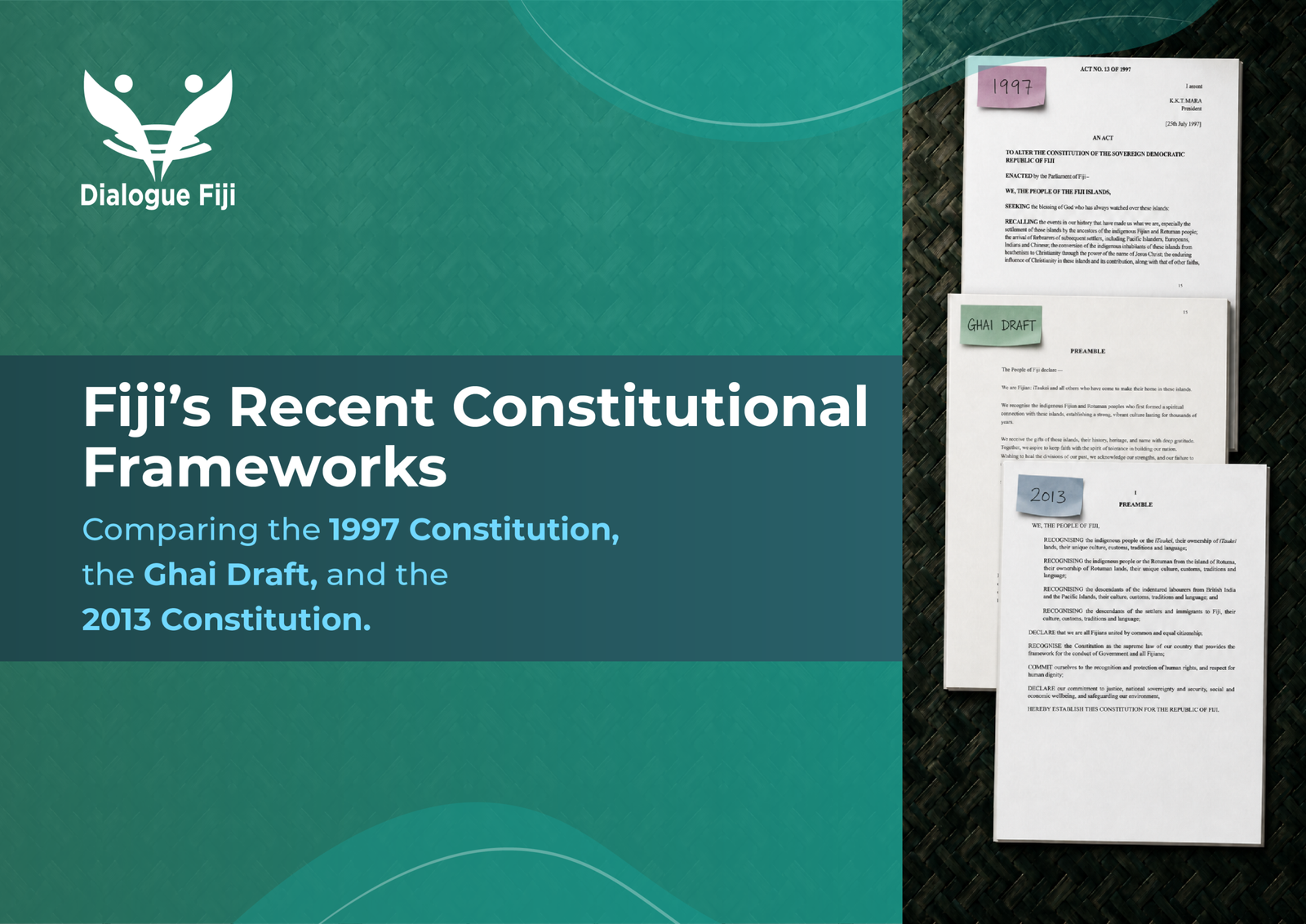 Fiji’s Recent Constitutional Frameworks