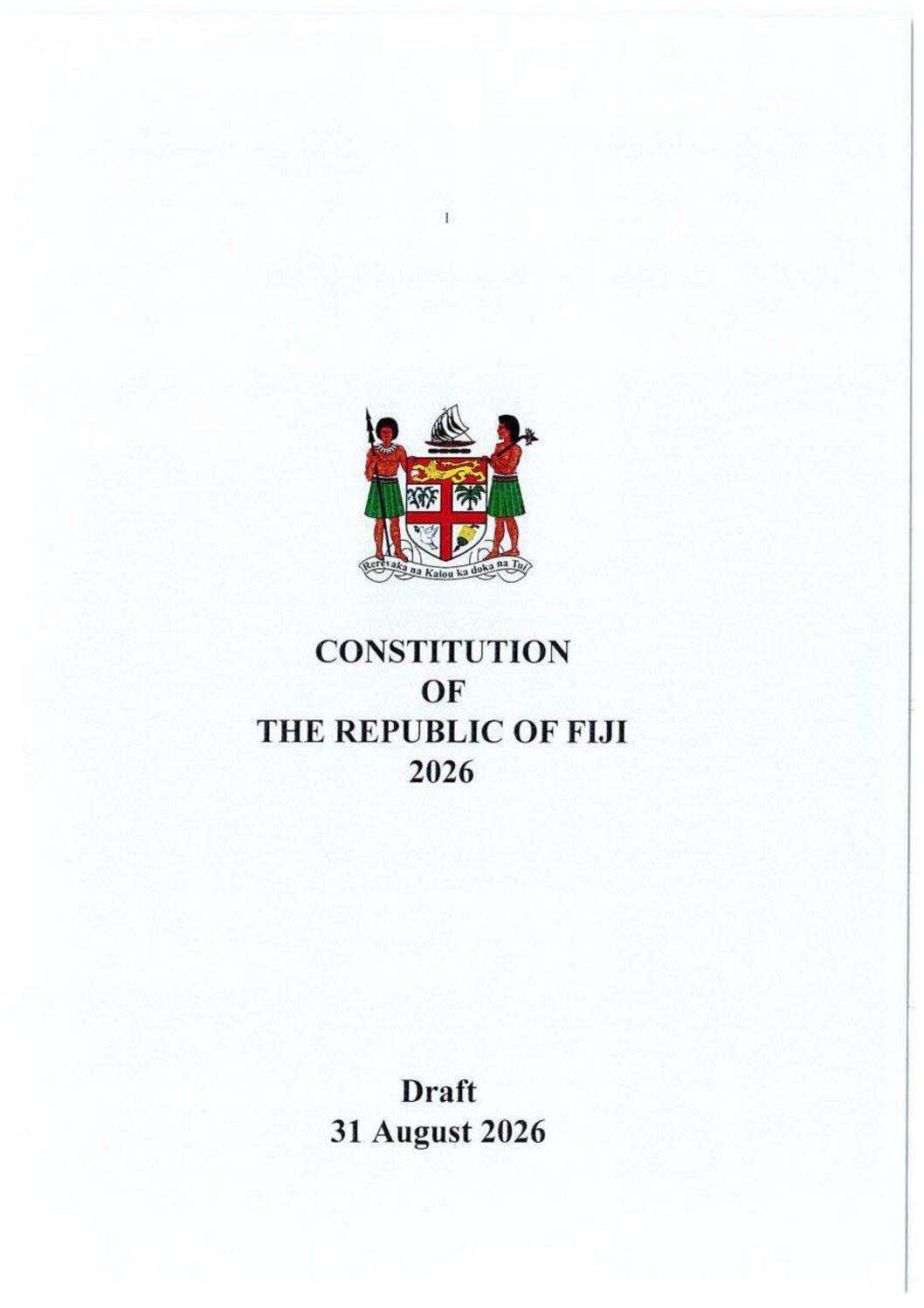 CRC Draft Constitution 2026
